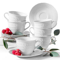 TASSEN-SET CMIELOW SOFIA 6-tlg aus Porzellan - Weiß, Keramik (0.25L) - KONSIMO®