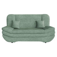 SCHLAFSOFA Weronika - Schwarz/Mintgrün, Holz/Kunststoff (200/95/90cm) - MIRJAN24