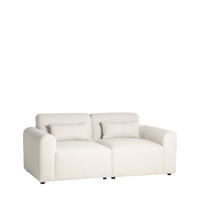 SOFA-ZWEISITZER Cillian Beige 200 cm x 87 cm - Beige, Textil (200/87/90cm) - Klast Home