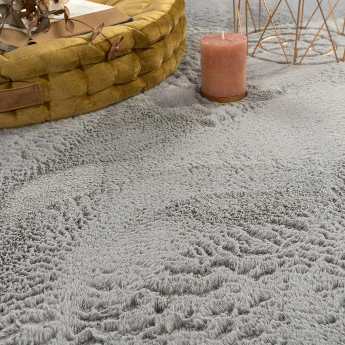 HOCHFLORTEPPICH 120/160 cm Soft 380 - Grau, Textil (120/160cm) - Paco Home