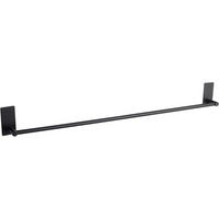 HANDTUCHHALTER ohne Bohren 75 cm Schwarz Matt - Schwarz, Metall (5.6/8.9/81cm)