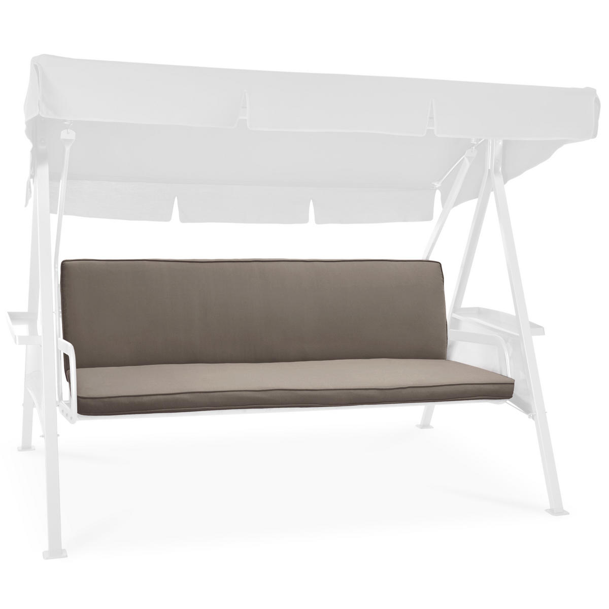 AUFLAGE für Hollywoodschaukel Loft HS 180x50cm Taupe - Taupe, Textil (100/180cm) - Beautissu 