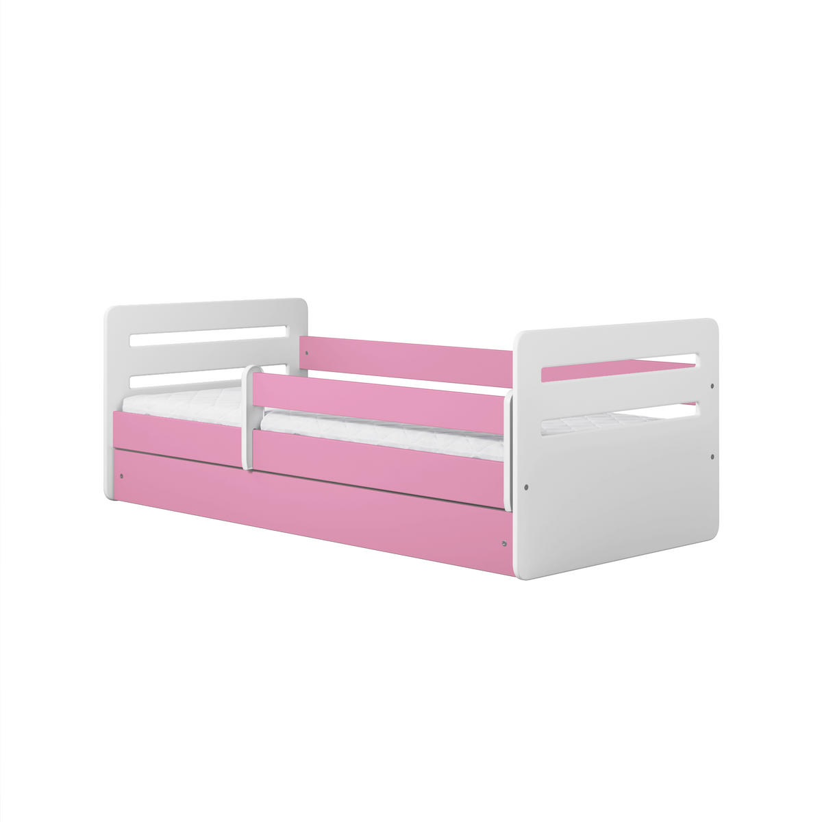 KINDERBETT Tomi mit Schublade ohne Matratze 90/65/144 - Rosa, Holzwerkstoff (80/140cm) - RAUMHIRSCH FURNITURE