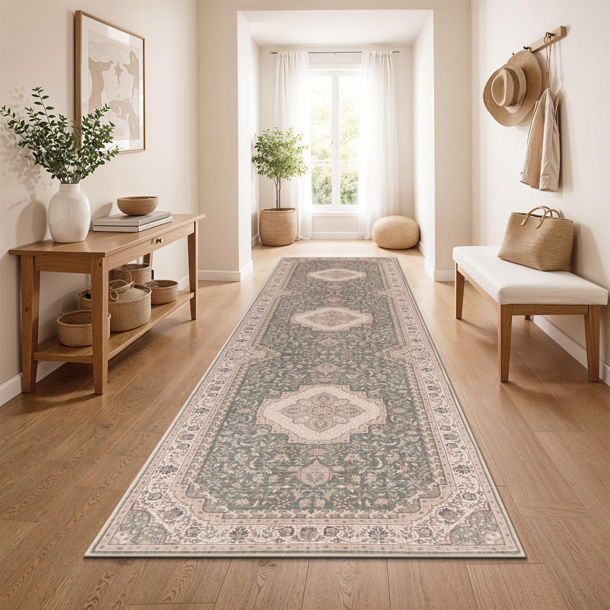 KURZFLORTEPPICH 80/300 cm Semer 422 - Grün, Textil (80/300cm) - Paco Home