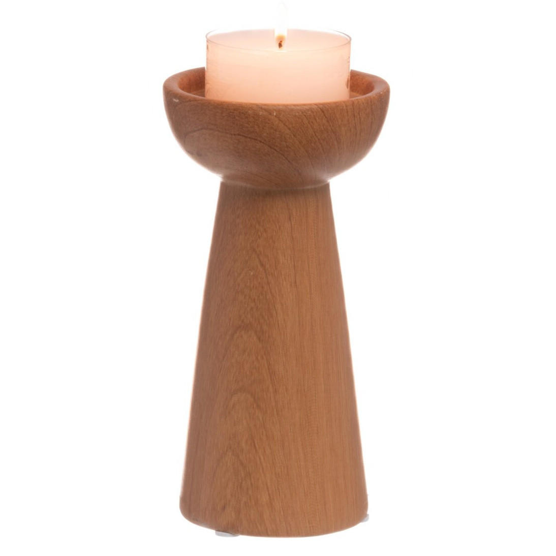 KERZENHALTER Keramik 18 cm - Braun, Keramik (9/18/9cm)