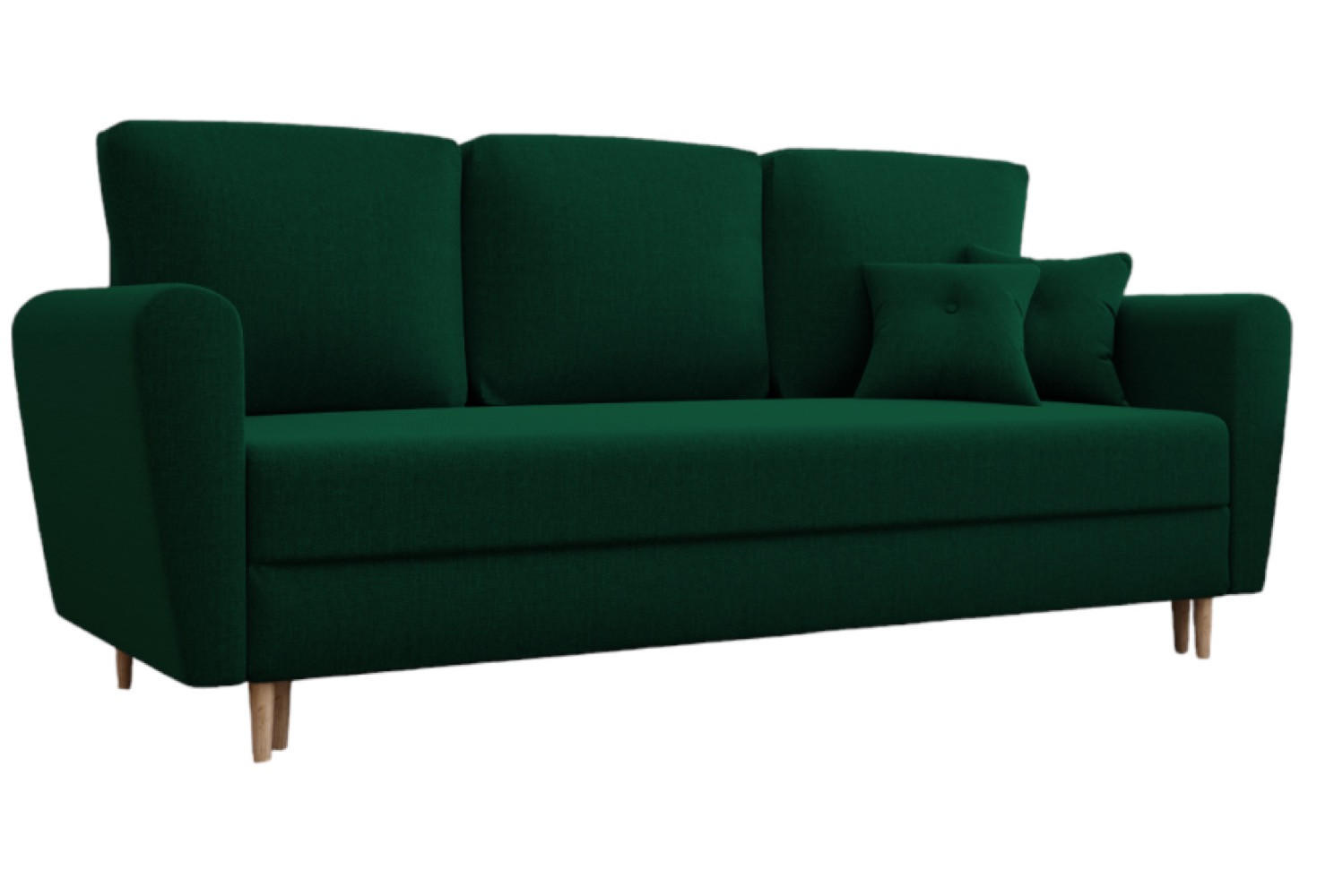 SOFA Flaschengrün LILI Ausziehbar - Grün, Textil (229/95/87cm) - Sepro Meble