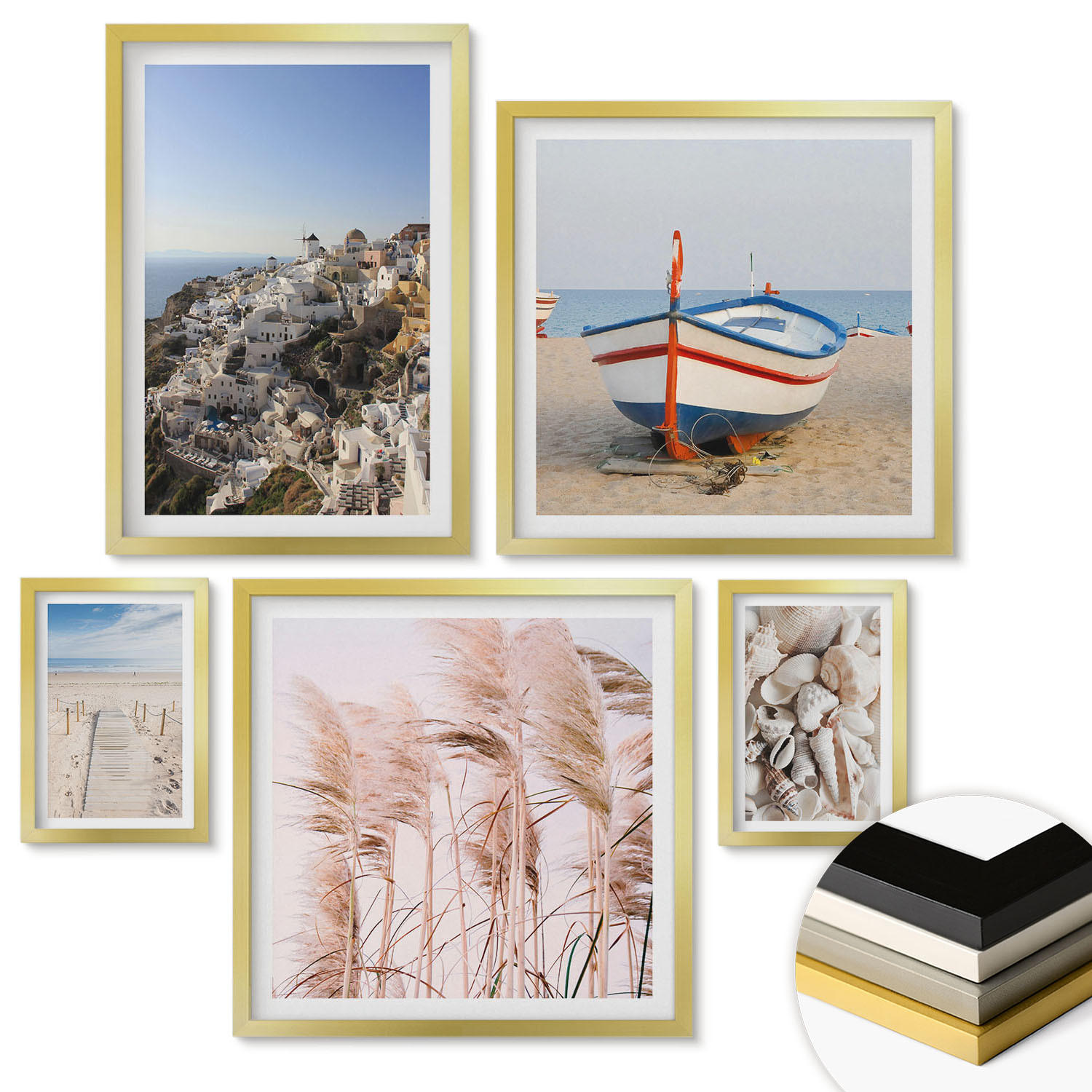 ArtPrintCave Wandbilder Gold 40x60 cm