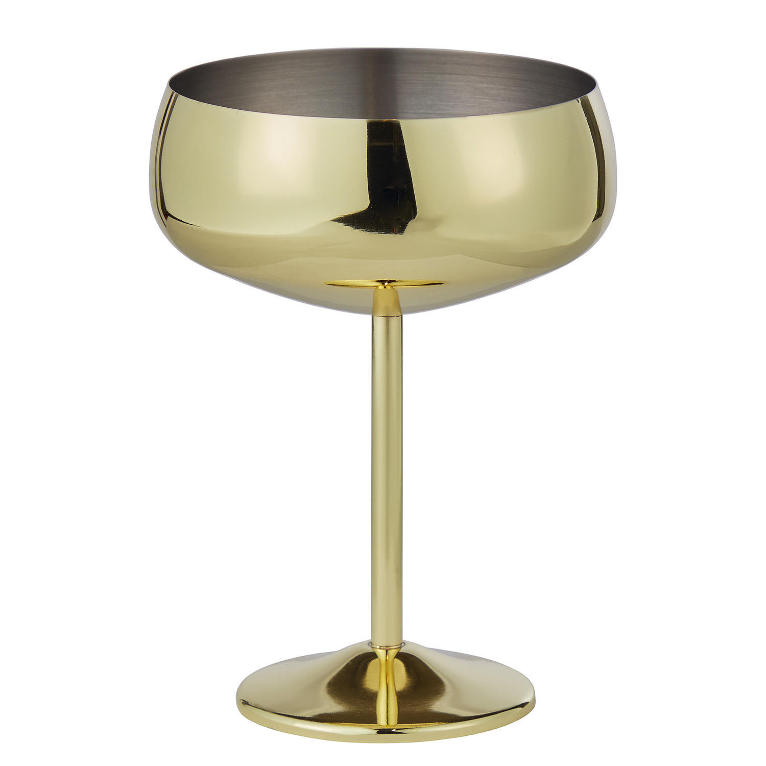 CHAMPAGNERSCHALE Manhattan Lounge - Goldfarben, Metall (0.4L) - Butlers