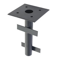 BODENHÜLSE FÜR SCHIRME Schwarz - Schwarz, Metall (19/19cm) - MCW