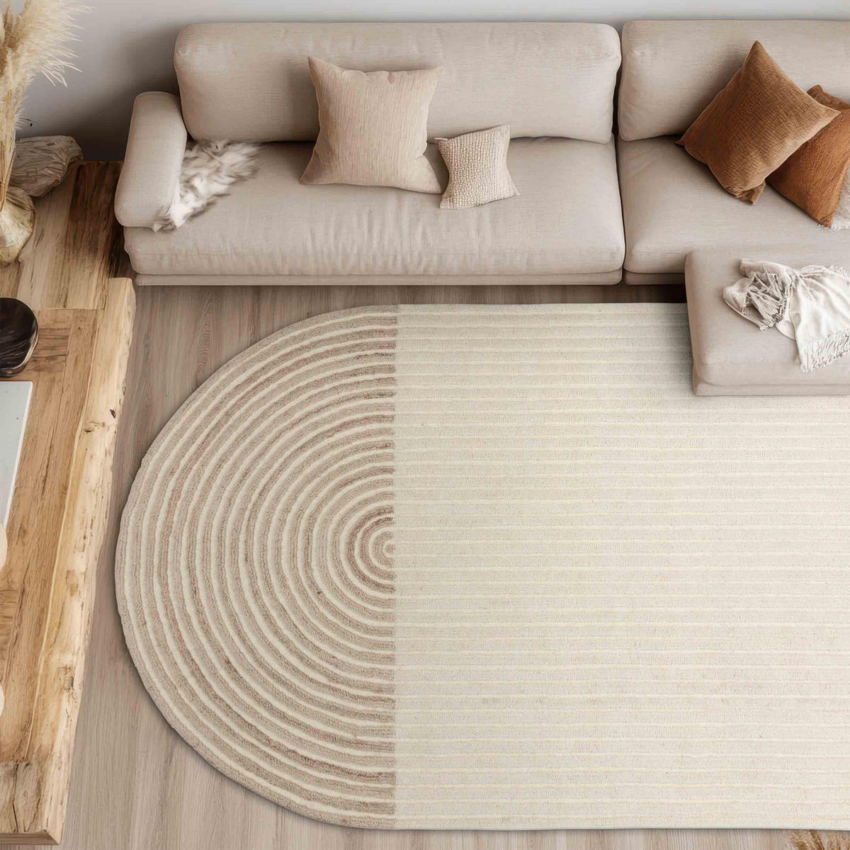 KOBEREC s krátkym vlasom JAYLIN - prírodná farba, textil (60/110cm) - Schöner Wohnen