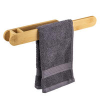 HANDTUCHHALTER, Bambus - Braun, Holz (38.5/4.5/5.5cm) - eluno