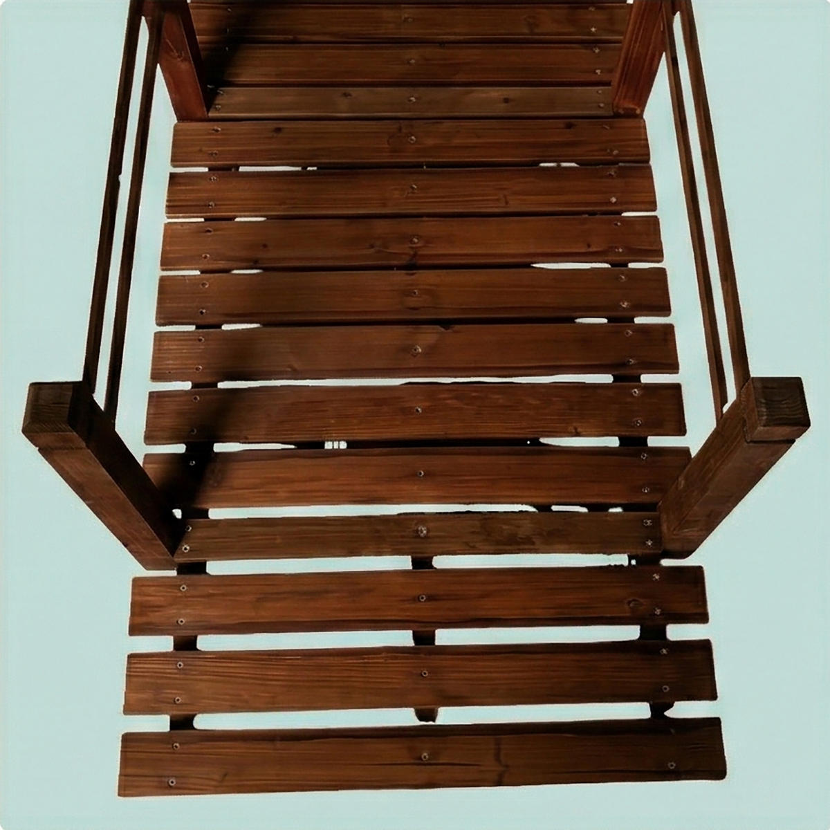 ZÁHRADNÝMOST - hnedá, drevo (72/185/58cm) - Relaxdays