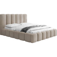 POLSTERBETT Serenity mit Bettkasten & Lattenrost in Beige Chenille 200 x 200 cm - Beige/Birkefarben, Holzwerkstoff/Kunststoff (200/200cm) - WFL GROUP