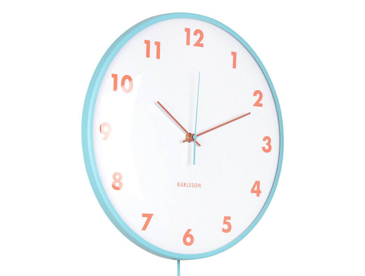 WANDUHR Cheeky Dome 7/35/61 cm - Blau, Metall (35/61/7cm) - Karlsson