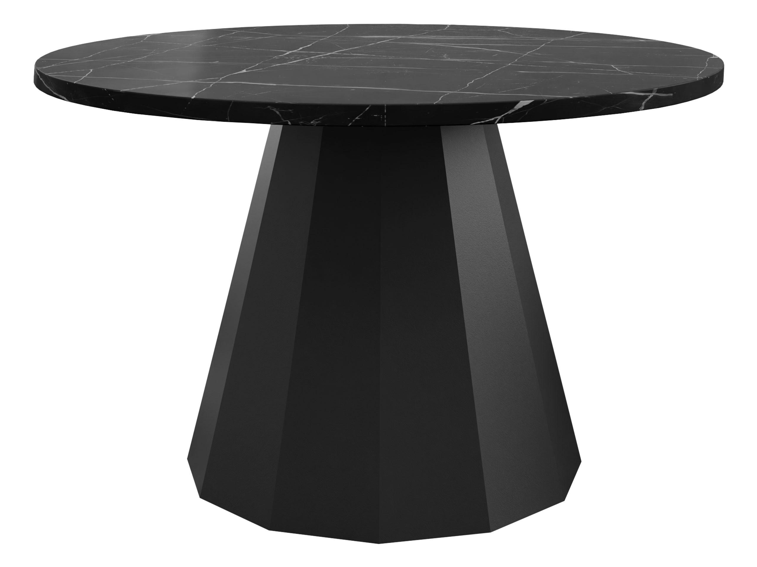 COUCHTISCH Elipse - Schwarz, Holzwerkstoff/Metall (75/75/45cm) - MIRJAN24