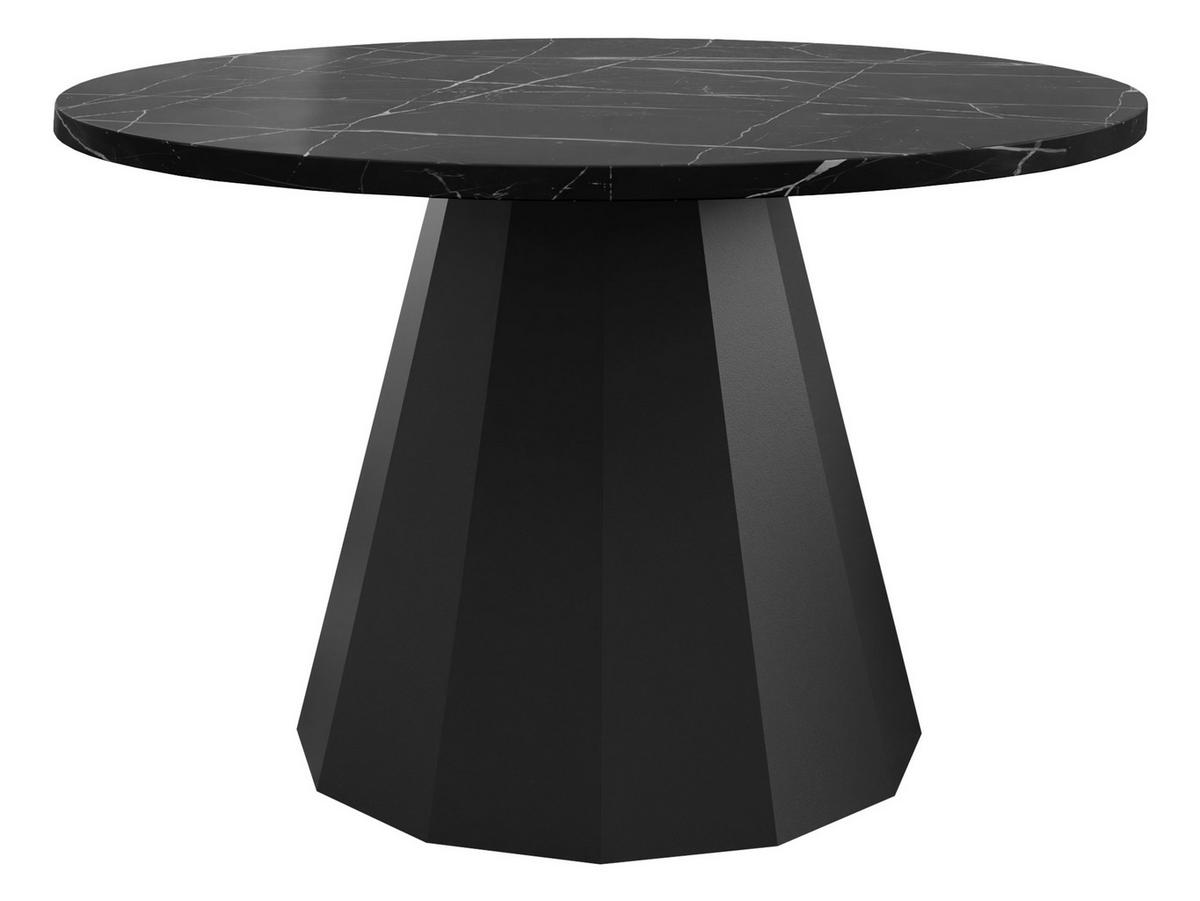 COUCHTISCH Elipse - Schwarz, Holzwerkstoff/Metall (75/75/45cm) - MIRJAN24