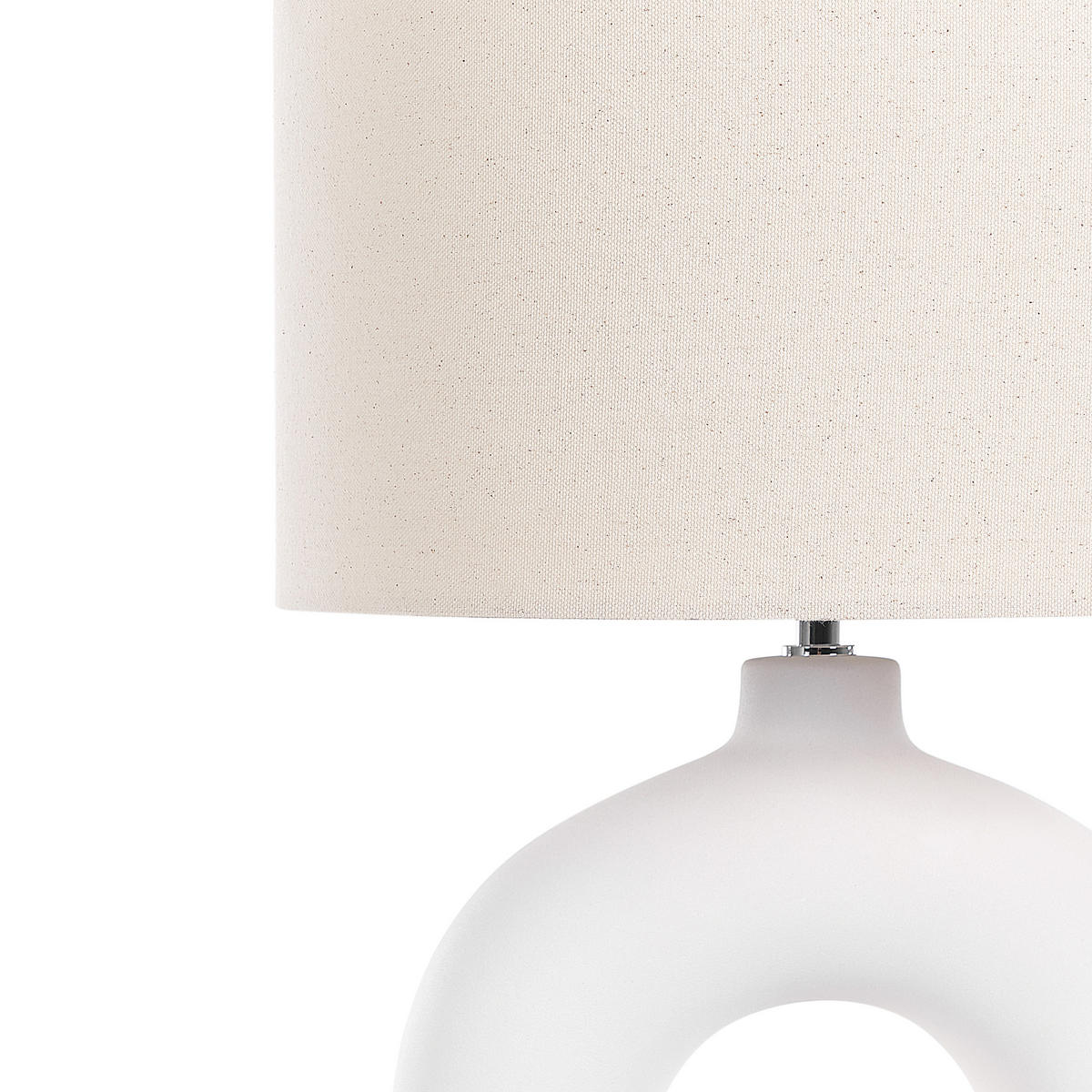 TISCHLAMPE Venta 38/38/58 cm - Weiß, Keramik (38/38/58cm) - Beliani