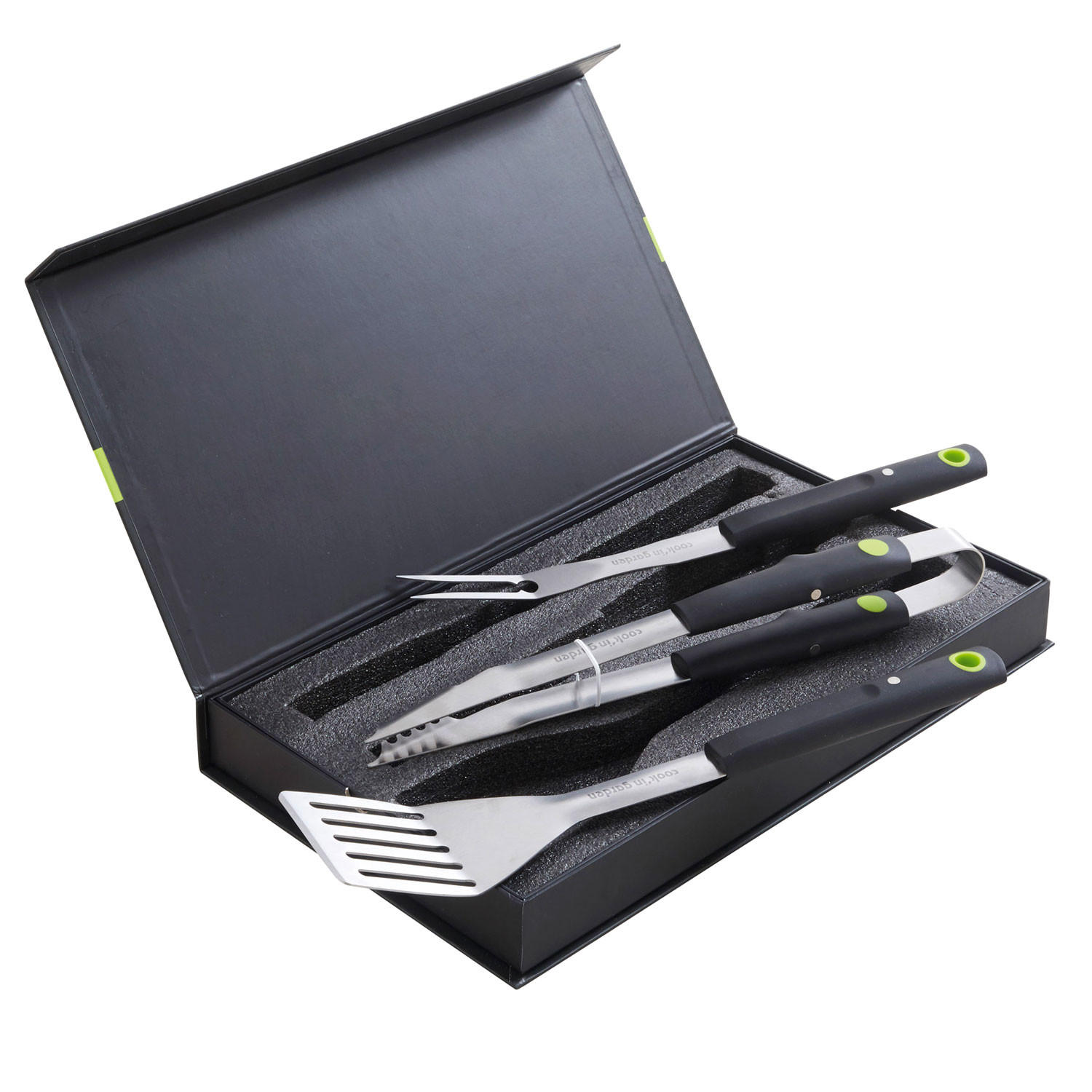 GRILLZUBEHÖR 3er-Set - Grau, Metall (47cm)