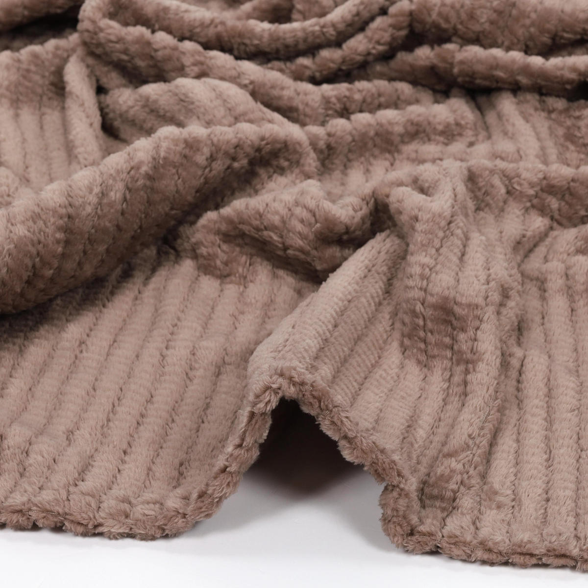 FLANELLDECKE 160/130 cm - Braun, Textil (160/130cm) - Home Styling Collection