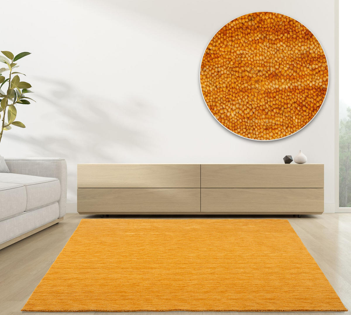 WEBTEPPICH Luxus Designerteppich 170x240 cm - Goldfarben, Textil (170/240cm) - Rug and Roll