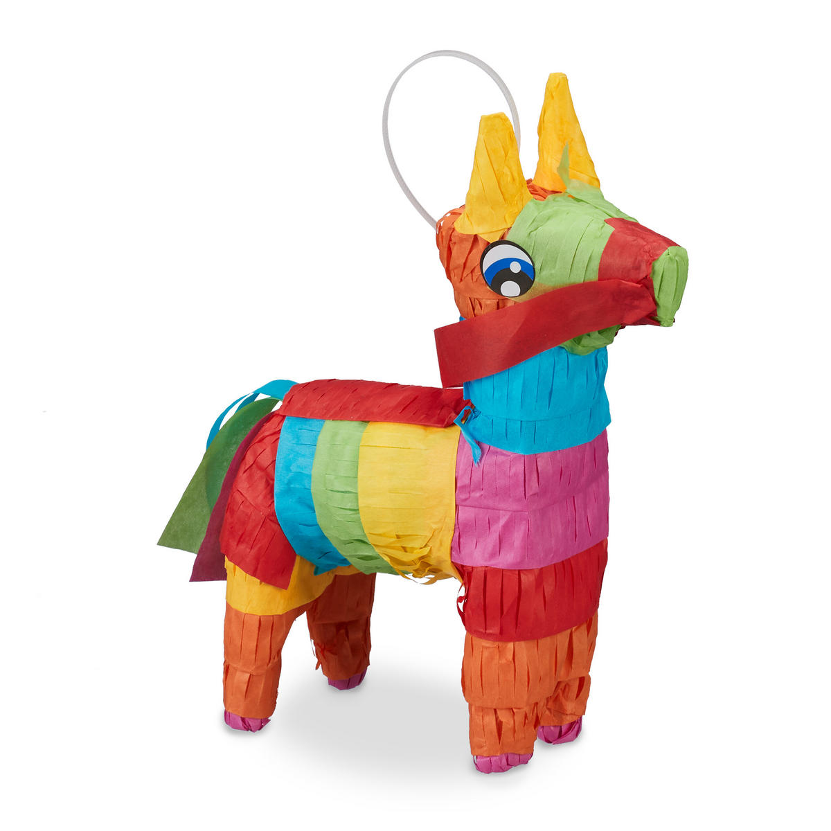 PINATA - Multicolor, Papier/Wellpappe (13/19/5.5cm) - Relaxdays