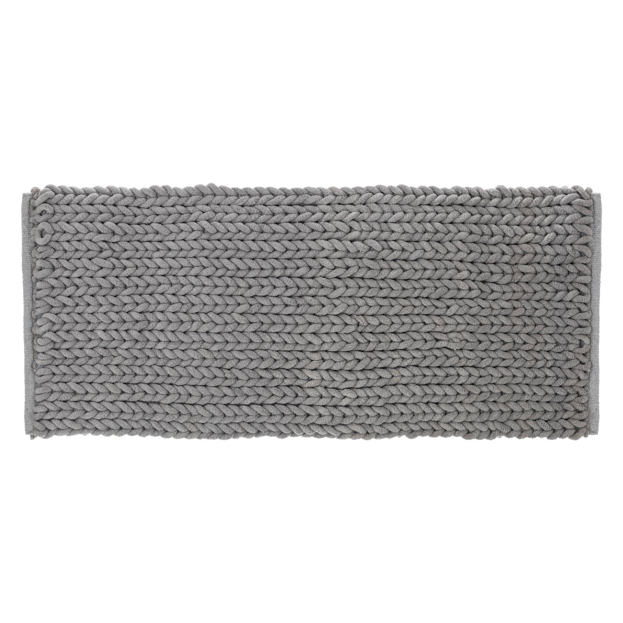 BADTEPPICH Coco 50/120 cm - Grau, Textil (2/120cm)