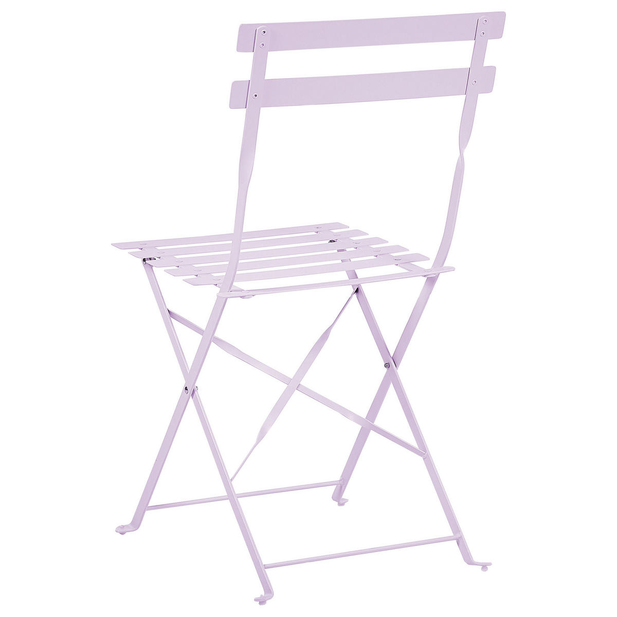 BALKONSET 2-Sitzer violett zusammenklappbar Fiori - Violett, Metall - Beliani