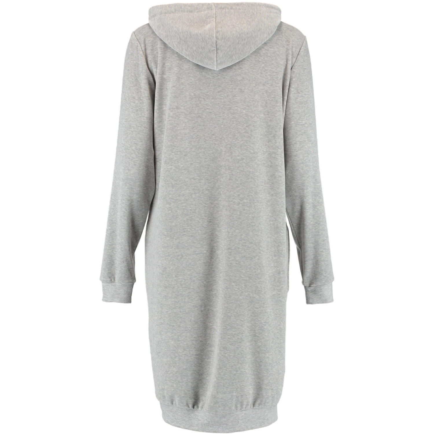 HOODIE DAMEN KAPUZE ACTIVE 820 GRAU-MELANGE-GELB - 75 - Grau, Textil (XSnull) - Cawoe