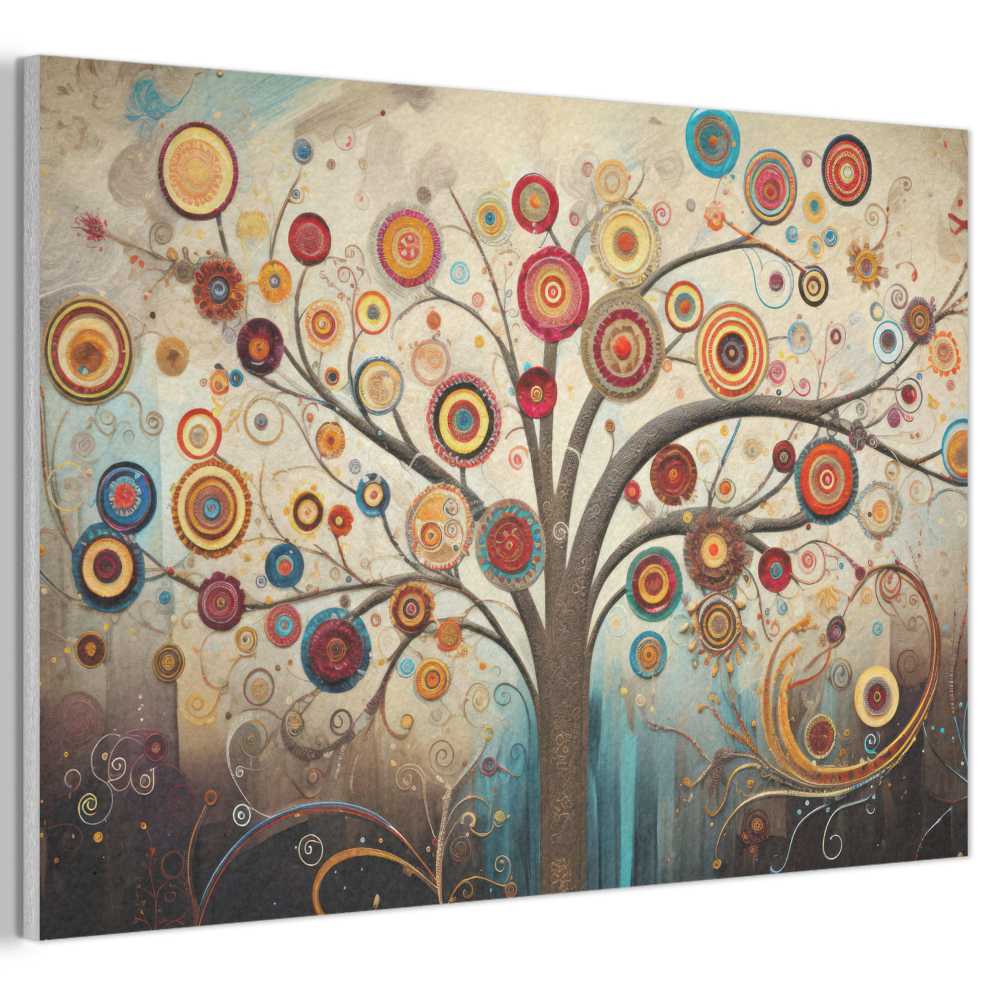 MuchoWow Akustikbild Braun 90x60x0.9 cm