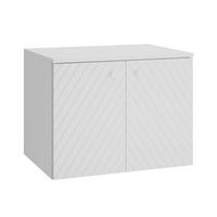WASCHBECKENUNTERSCHRANK Orlando 2 Türe Weiß Matt - 60 x 47 x 61 cm - Weiß, Holz (60/46/44cm) - Badplaats