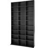 CD/DVD Regal Christel,180 x 102 x 23,5 cm,schwarz - Schwarz, Holz (23.5/180/102cm) - tectake