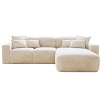 ECKSOFA Leni Beige Rechts - Beige, Holz/Textil (265/180cm) - Graingold