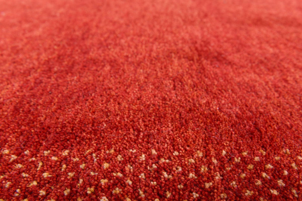 HANDKNÜPFTEPPICH Denver 70x140 cm - Rot, Textil (70/140cm) - THEKO