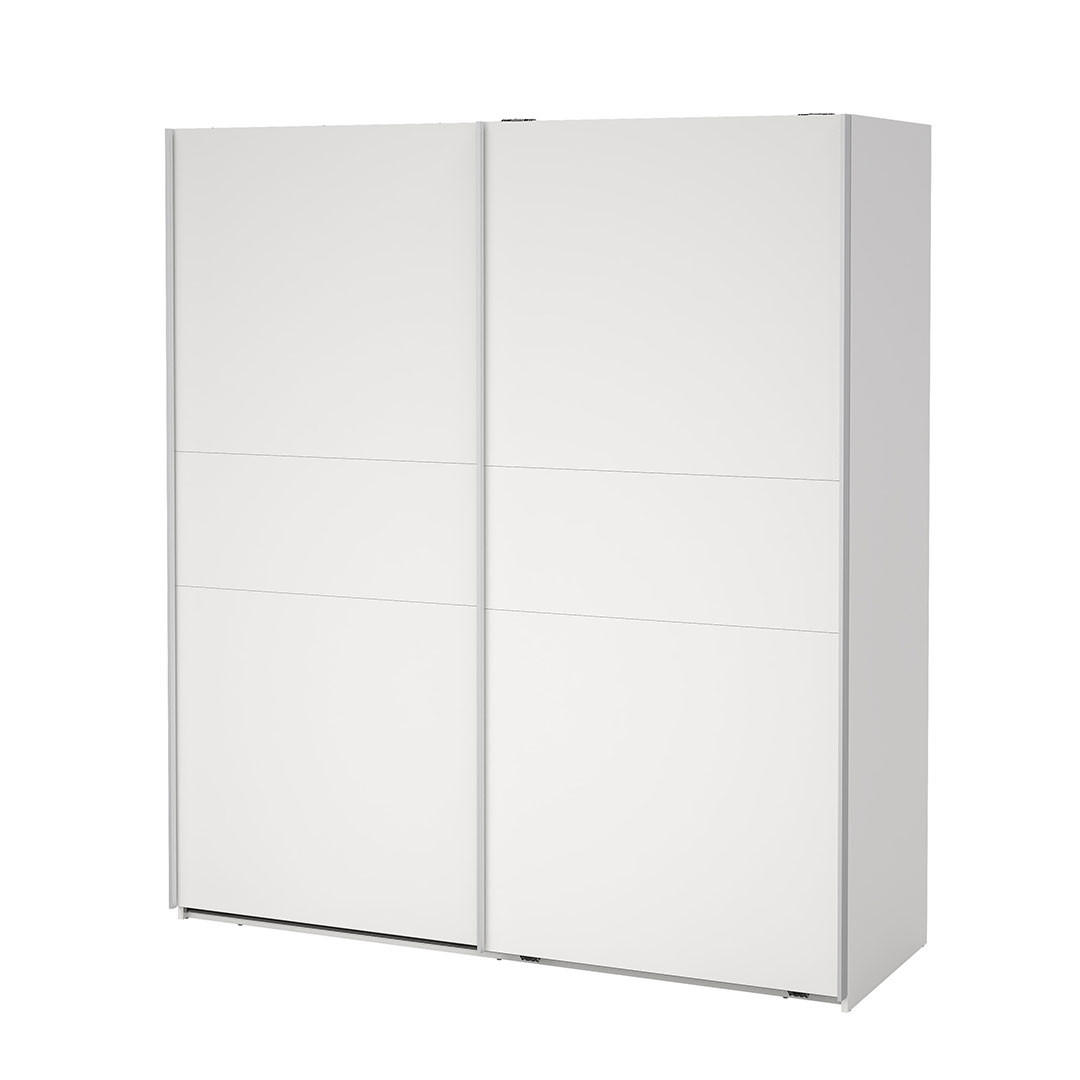 SCHIEBETÜRENSCHRANK, Como, Weiß, Holzwerkstoff, 179 x 67 x 201 cm - Weiß, Holzwerkstoff (179/201/67cm) - ebuy24