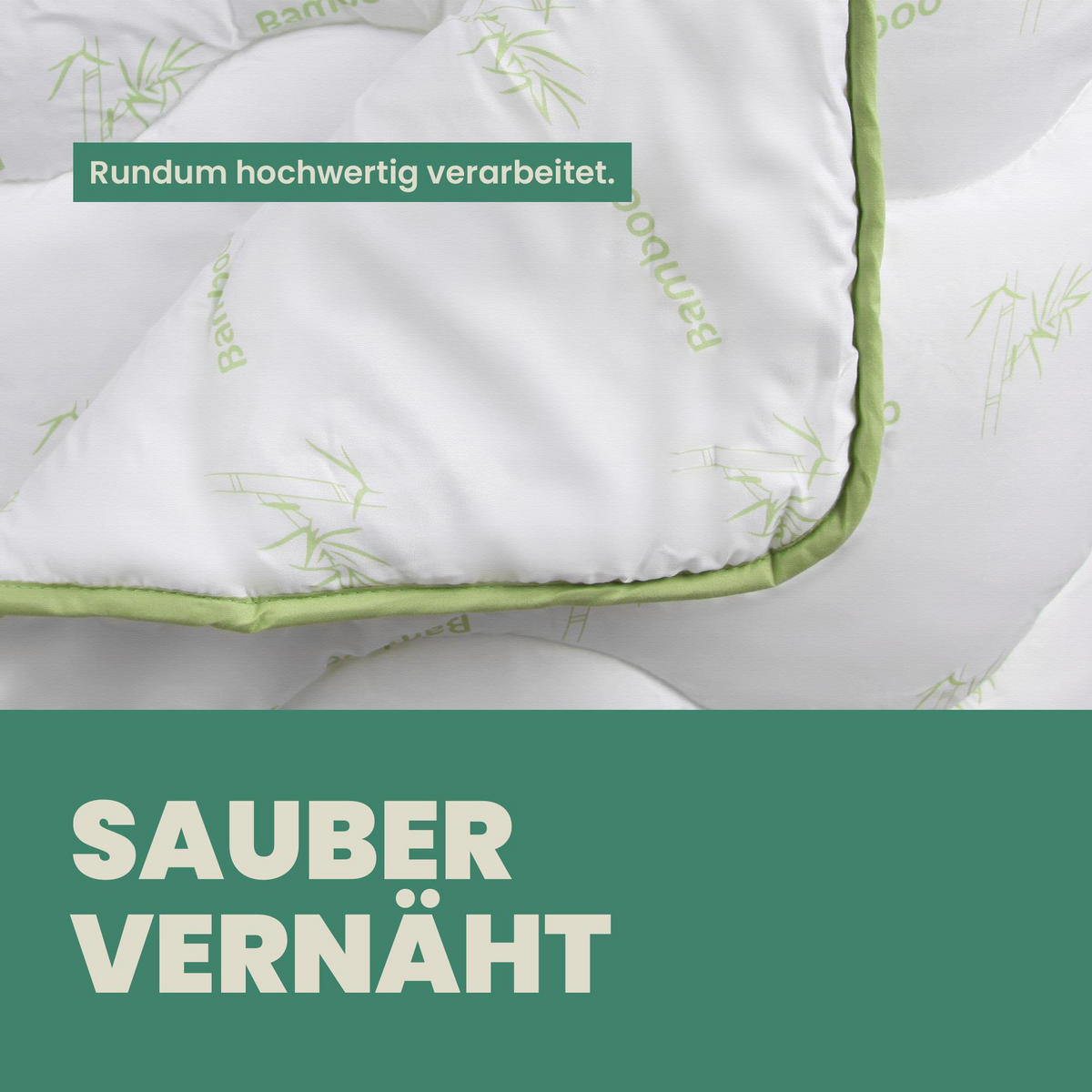 STEPPBETT Bamboo mit Bambusveredelung temperaturausgleichend 135x200 cm - Weiß, Textil (135/200cm) - Bestlivings