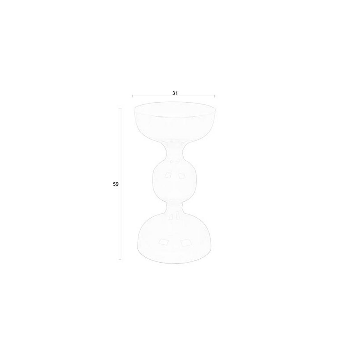 BEISTELLTISCH - Metall - Grün - Grün, Metall (31/31/59cm) - Drawer