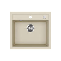 SPÜLBECKEN Paris Beige 57 x 51 cm - Beige, Stein (57/20/51cm) - Bergstroem