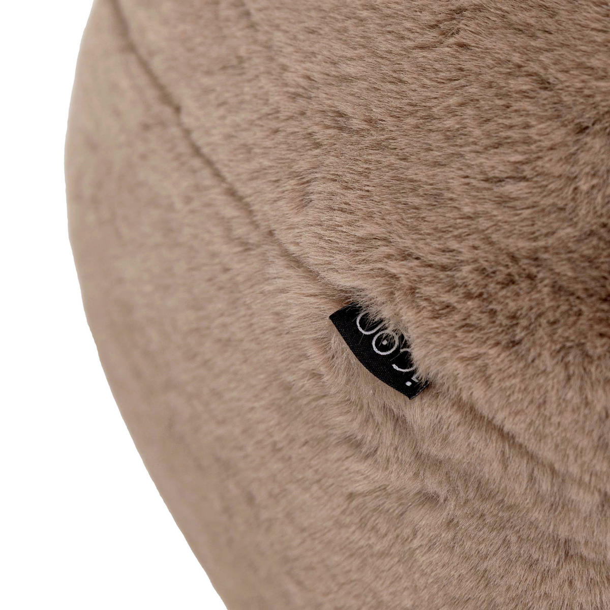 SITZPOUF Milano Kaninchenkunstfell - Mokka, Textil (55/35/55cm) - icon