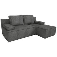 ECKSOFA Caspar mit Schlaffunktion Grau Cord - Grau, Textil (200/141cm) - Bromarkt