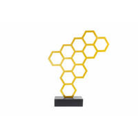 METALLSKULPTUR Gold 53/45 cm - Goldfarben, Metall (1.97/45/11cm) - KUNSTLOFT