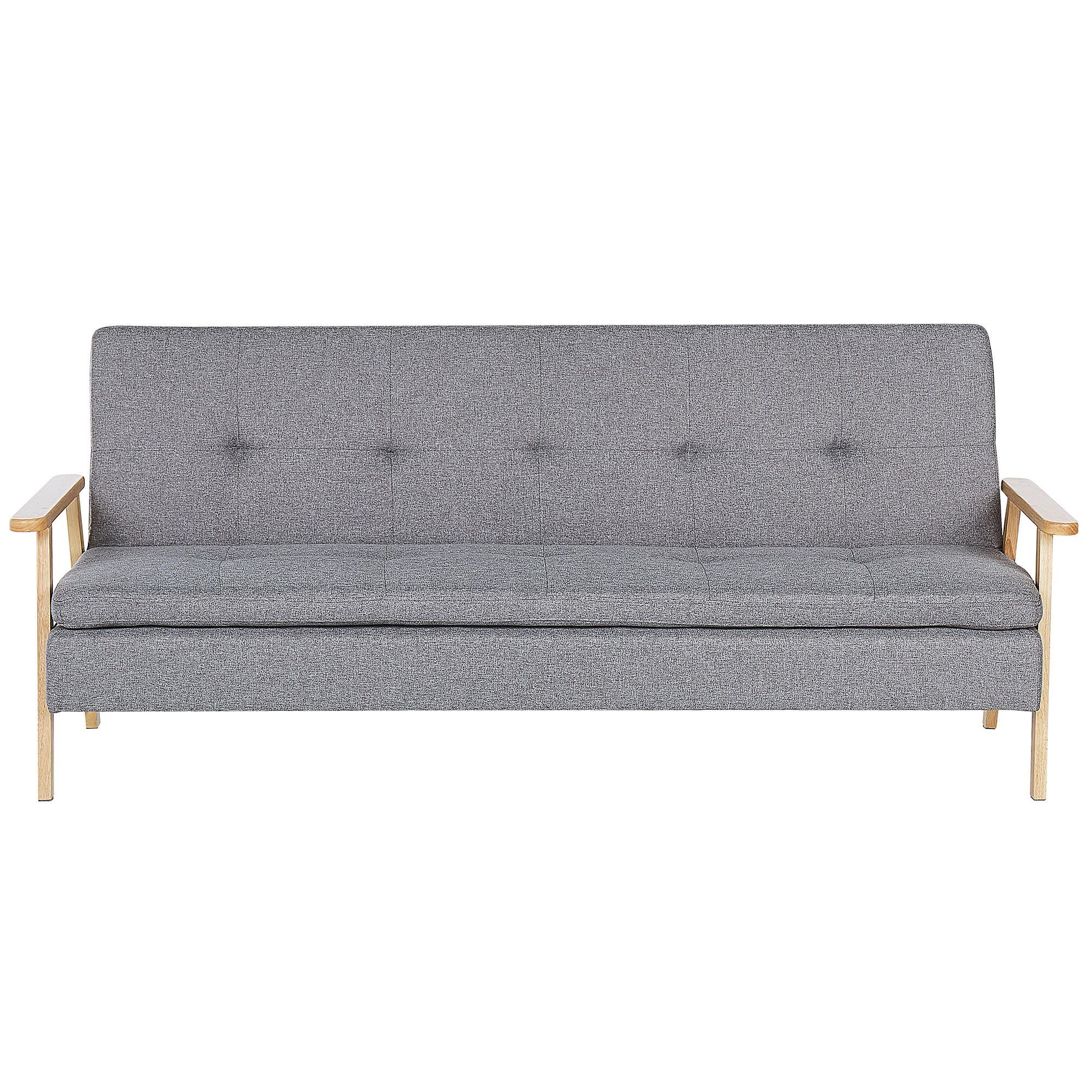 SCHLAFSOFA Polsterbezug Hellgrau Tjorn - Hellgrau, Textil (204/84/67cm) - Beliani