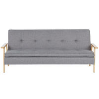 SCHLAFSOFA Polsterbezug Hellgrau Tjorn - Hellgrau, Textil (204/84/67cm) - Beliani