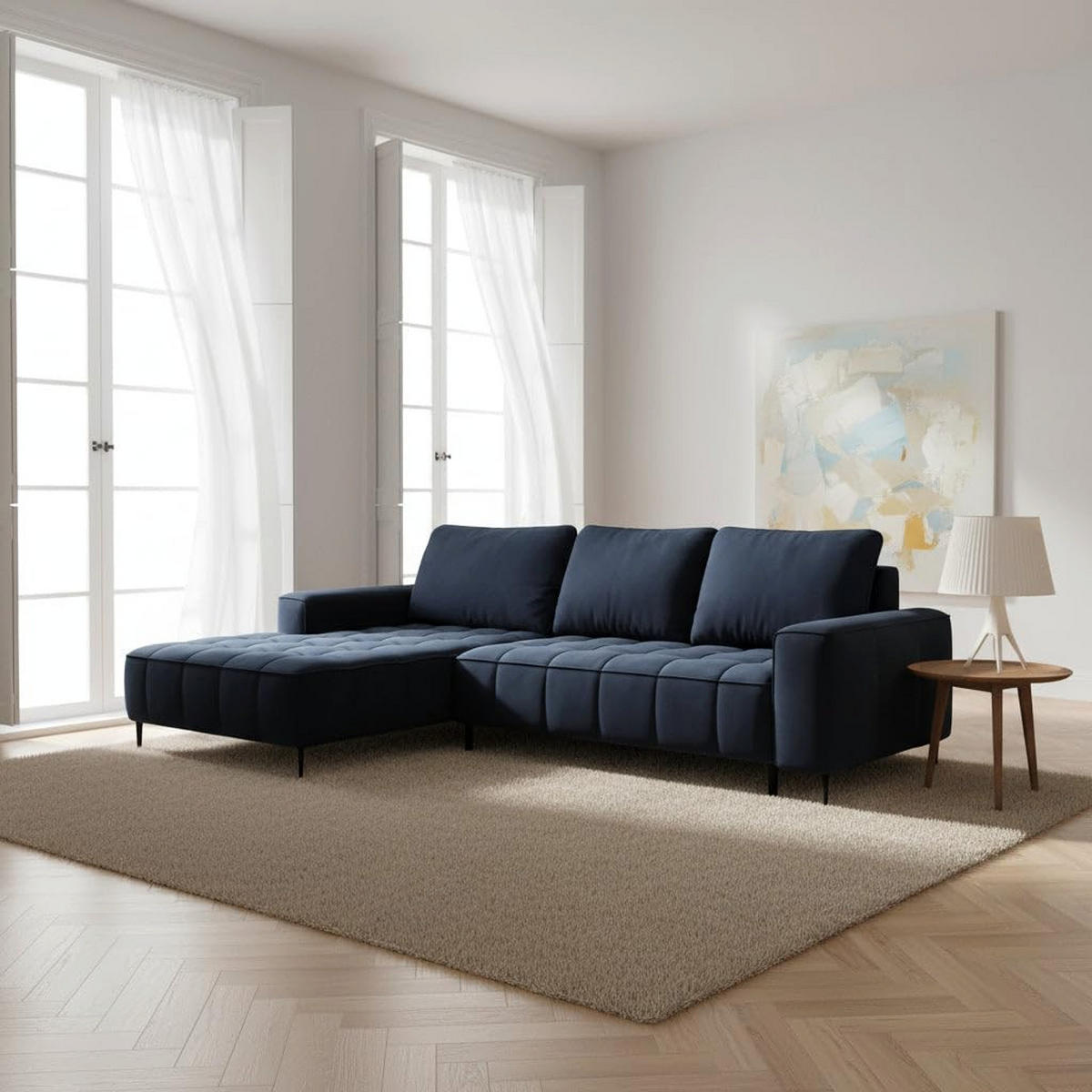 ECKSOFA Francessco Multicolor - Multicolor, Textil (280/90/166cm) - Pillovely