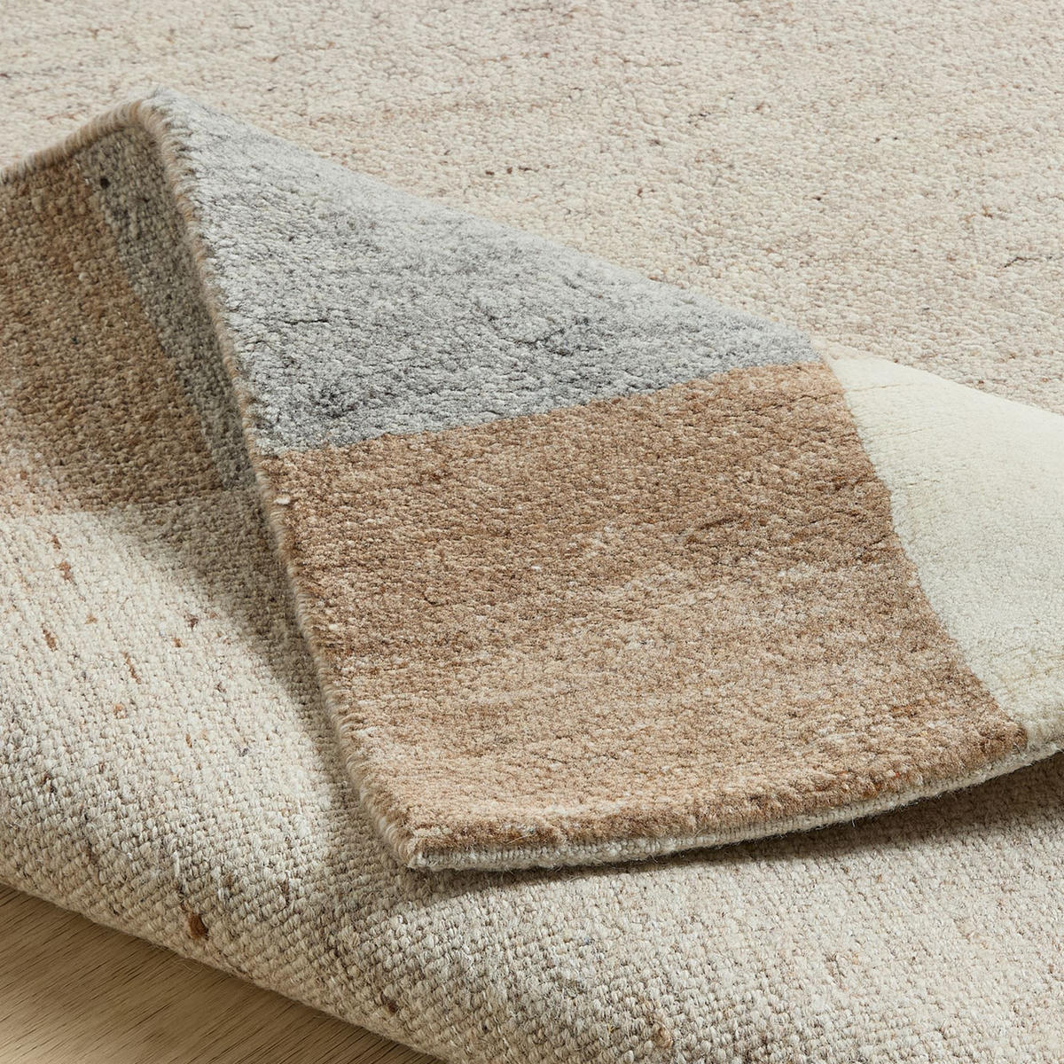 WOLLTEPPICH Terra 120x180 cm - Sandfarben, Textil (120/180cm) - Natur Pur