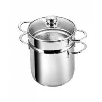 PASTATOPF Makkaroni aus Edelstahl, Induktion, Ø 20 cm - Edelstahlfarben, Metall (20cm) - KOPF