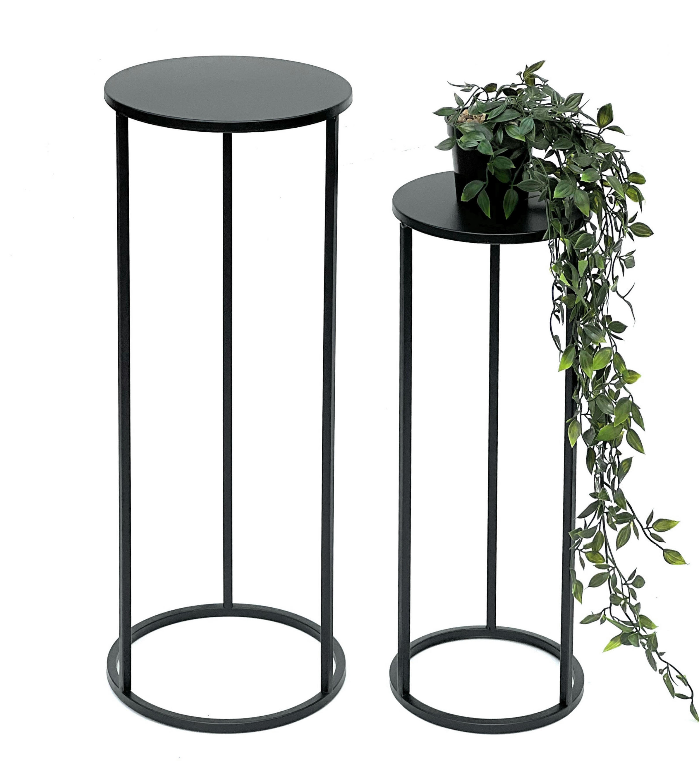 DanDiBo Blumenhocker Schwarz 25x60x25 cm