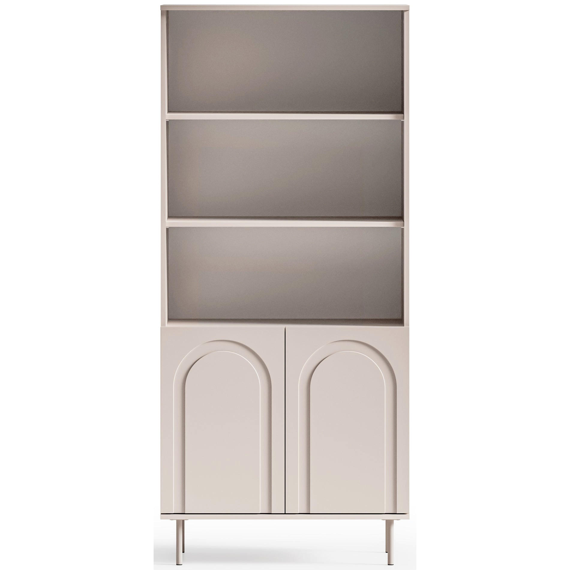REGAL Orvella Taupe 80 cm - Taupe, Holzwerkstoff (80/180/40cm) - Homebook