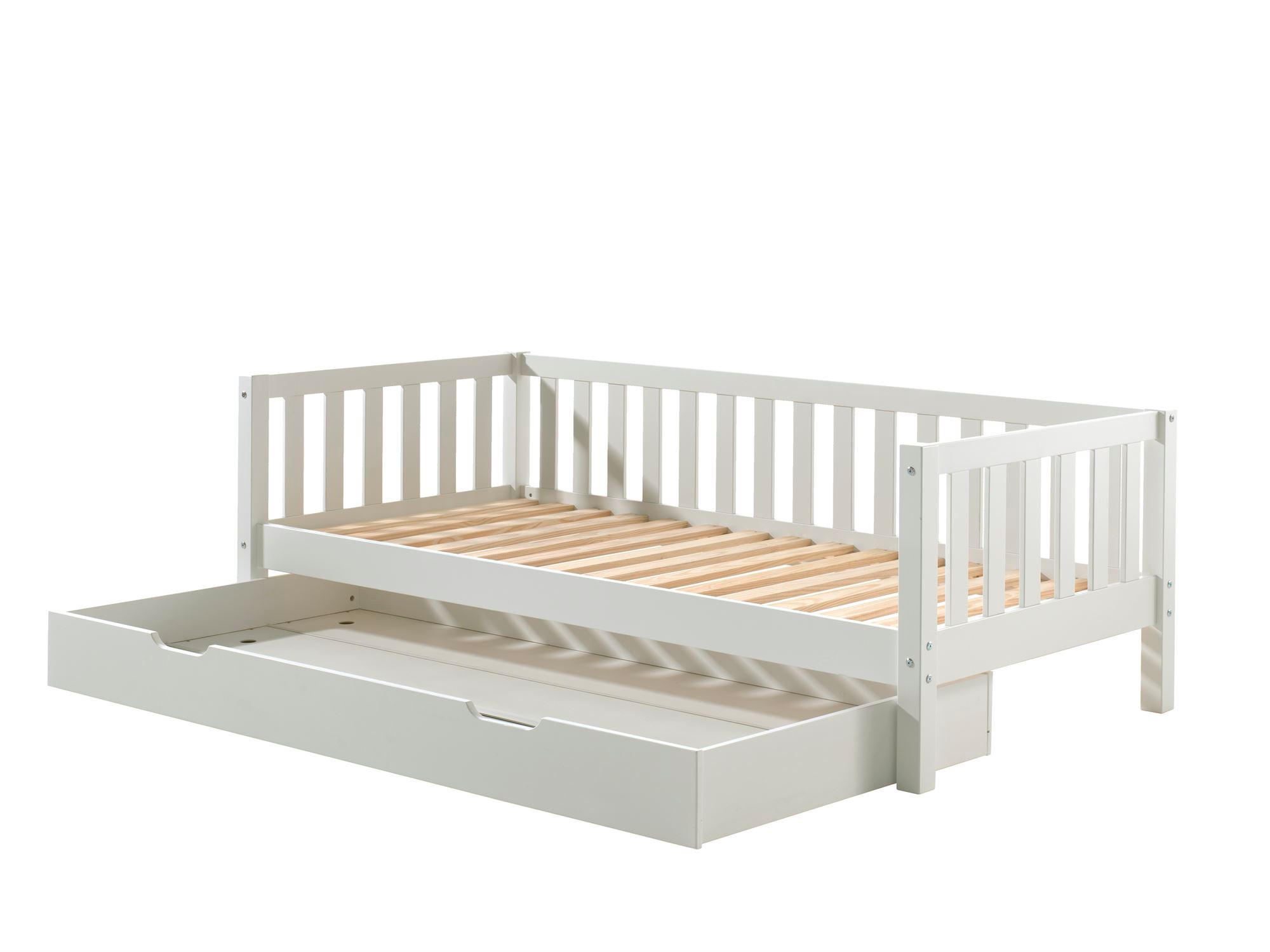 KOJENBETT Karena 211x68x98 aus Massivholz in Weiß - Weiß, Holz (90/200cm) - 58aufmkessel