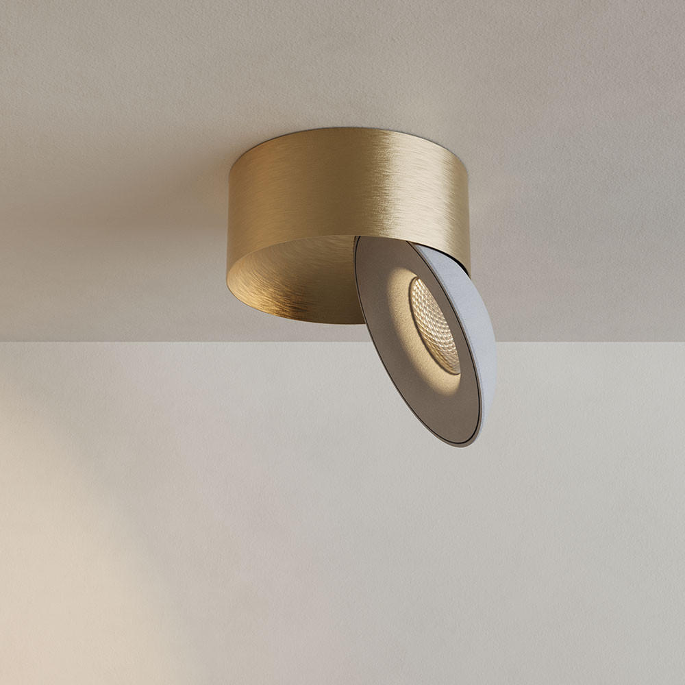 s.luce Led-Aufbauleuchte Gold, Weiß 10.8x5x10.8 cm