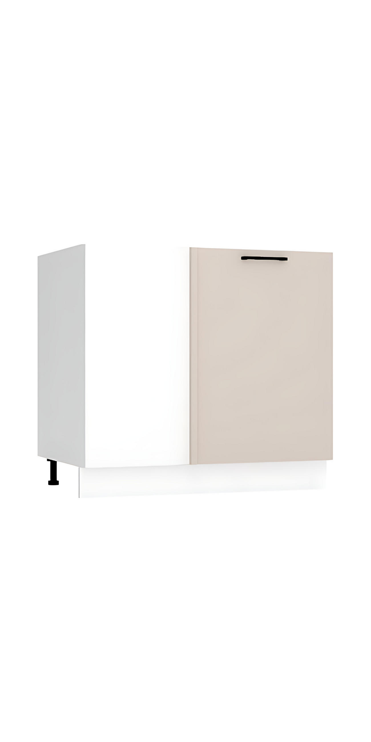 ECKUNTERSCHRANK DNP P/L - Morvex - Praktische Ecklösung - Beige, Holz/Metall (90/82/52.4cm) - ROYAL24_MARKT
